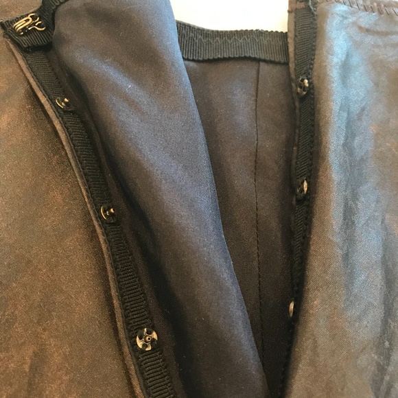 Max Studio Silk Skirt w/Vertical Sequins & Stitch - Picture 4 of 7